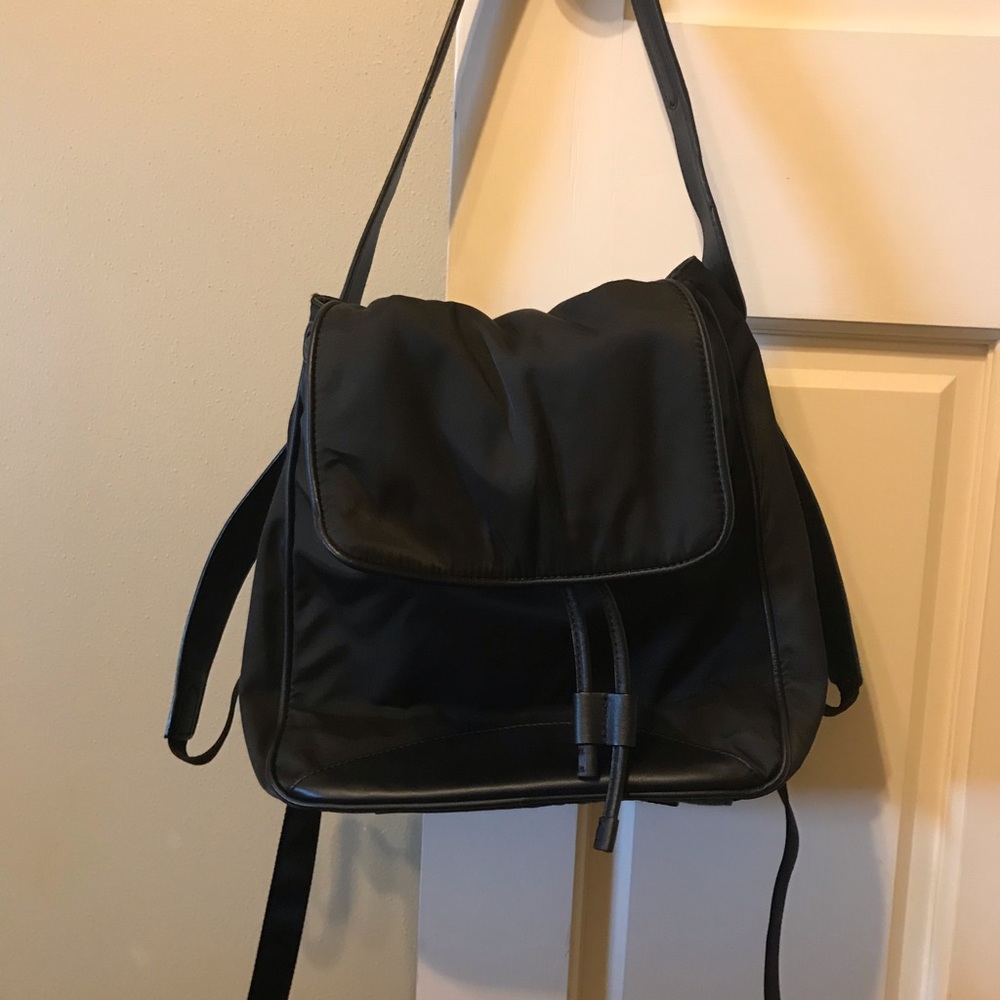 Cole Haan Black Zerogrand backpack tote